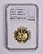 PF69 UCAM 1983 Canada Gold 100 Dollars Gilberts Landing NGC