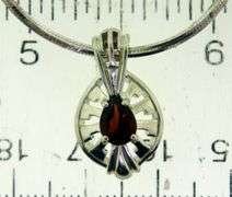 Italian Sterling Silver Amethyst Pendant With Chain