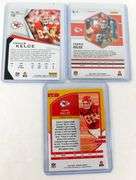 3 Travis Kelce Football Cards
