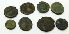8 Ancient Roman Empire Coins