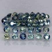 Heated only! 4.44ct diamond cut Australian Sapphire set