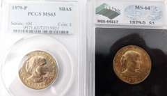 Lot of 5 U.S. Coins, All Graded