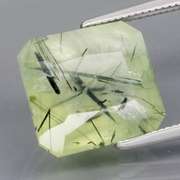 Superb 6.04ct rutilated Prehnite