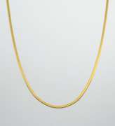 Long 14k Herringbone Necklace
