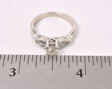 Solitaire Approx. 0.70CTS Diamond Ring In 14K White Gold