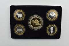Spacequest Casino Vegas Hilton Ltd. Collector Ed. 5 Silver Round Set