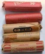 1919 1929-31 & 1956 Circulated Lincoln Rolls
