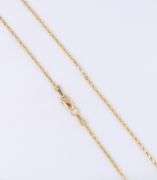 Cute Diamond Cut Rope Chain Necklace in Yellow Gold