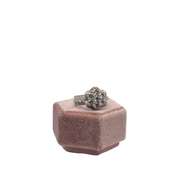 14K WHITE GOLD ENGAGEMENT RING WITH DIAMONDS
