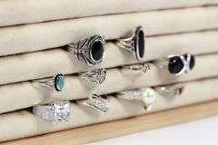 Sterling Silver Curated Ring Assortment Various Sizes & Styles (10 Ring Lot)