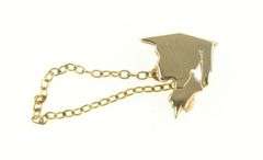 10K Yellow Gold Graduation Cap Graduate Scholar Lapel Pin/Brooch