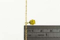 18K Yellow Gold Enamel Rainbow Lady Bug Lucky Bracelet