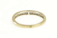 14K White Gold Classic Diamond Channel Wedding Band Ring