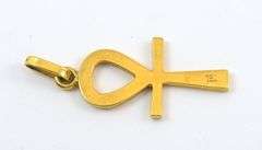 Nice 18k yellow gold Ankh Pendant