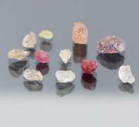 Collectors 11pc. 10.84ct unheated uncut Sapphire set