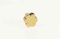 14K Yellow Gold Ornate Turquoise Flower Slide Bracelet Charm/Pendant