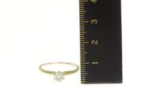 10K Yellow Gold 0.44 Ct Diamond Classic Solitaire Engagement Ring