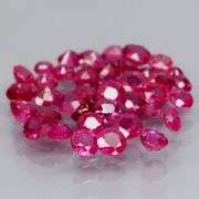 Premium 4.20ct 45 piece round cut Ruby set