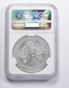 MS69 2016-W Burnished Silver Eagle Lett. Edge FDOI Anniv. Castle NGC