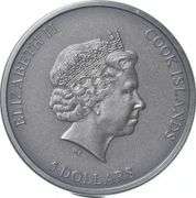 2021 Cook Islands 5 Dollars La Cienega Meteorite Impact 1oz Silver BOX