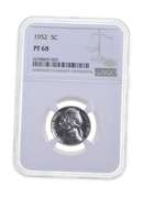 PF68 1952 Jefferson Nickel - Graded NGC