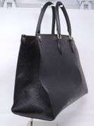 Black Leather Tote Bag