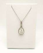 GIA Certified 4.37 CARAT DIAMOND PENDANT NECKLACE IN 14KT SOLID WHITE GOLD