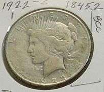 1922-S Peace Dollar, circ
