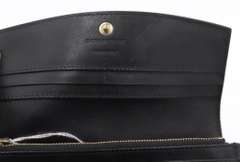 BUrberry Black Leather Check Wallet