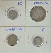 Collection of 4 different US Type Coins from 1876