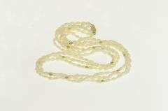 14K Yellow Gold 3.7mm Pearl Layered Beaded Retro Vintage Necklace