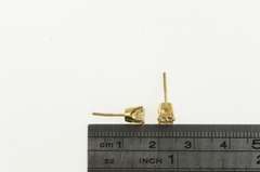 14K Yellow Gold 1.00 Ctw Diamond Solitaire Classic Stud Earrings