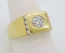 Bezel Set Men's Diamond Ring