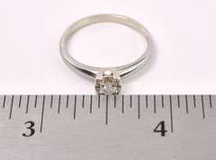 Solitaire Diamond Ring In Yellow Gold