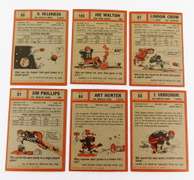 6 Topps 1962 Football Cards