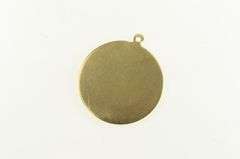 14K Yellow Gold 1950's Ornate 25th Anniversary Scalloped Charm/Pendant