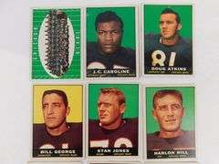 9 Topps 1961 Football Cards
