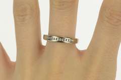 10K White Gold 0.15 Ctw Classic Diamond Wedding Band Ring