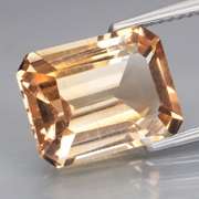 Lavish 6.23ct emerald cut Imperial Topaz