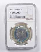 PF69 CAM 1974-S Eisenhower Silver Dollar NGC