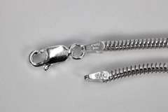 Sterling Silver Snake Chain 2.3mm Solid 925 New Brazilian Bracelet 8"