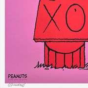 Snoopy & Woodstock on Red House (Pink) by Mr. Andre