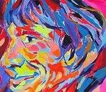 Pop Icon Painting  Federico Lopez Rolling Stones