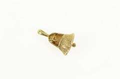 14K Yellow Gold 3D Articulated Wedding Bell Marriage Charm/Pendant