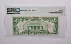 PMG 64 EPQ $5 1928 US Legal Tender Note FR#1525 (BA Block) Red Seal