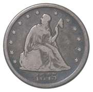 1875-CC Seated Liberty Twenty Cent Piece