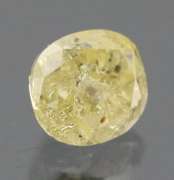 Sparkling .37ct oval cut yellow Diamond