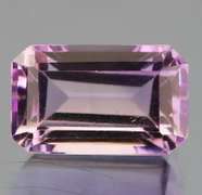 Violet lavender 8.47ct emerald cut Amethyst