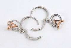 Sweet 14k WG Dangle Earrings