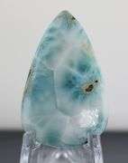 Rare 31.73ct patchwork blue Larimar cabochon